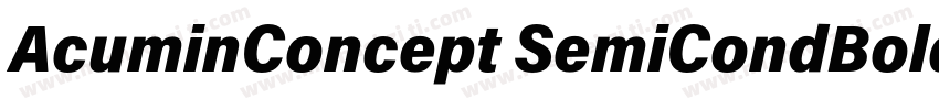 AcuminConcept SemiCondBoldItalic字体转换